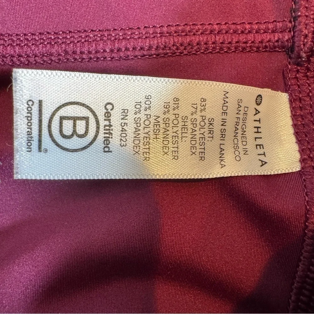 Athleta Momentum Skort Beach Plum Activewear Size XS